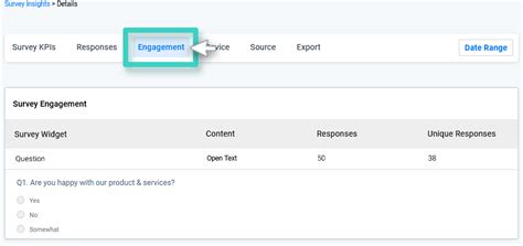 Survey Insights in Real Time. Responses & Feedback Entries