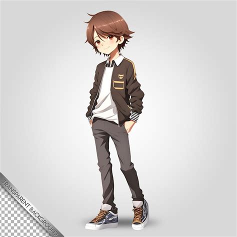 Character japanese anime style transparent background | Premium PSD