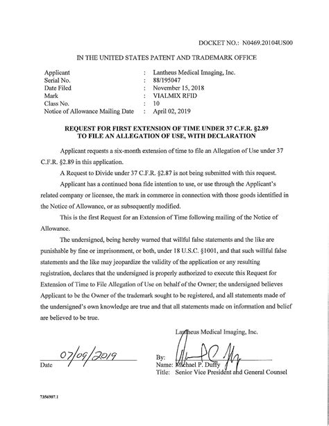 VIALMIX RFID - Lantheus Medical Imaging, Inc. Trademark Registration