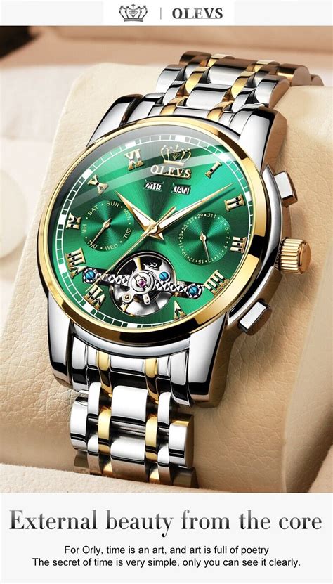Buy OLEVS MEN WATCH Automatic Mechanical Waterproof StainlessSteel ...