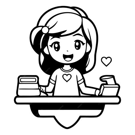 Image result for Cartoon Computer Girl