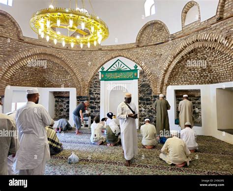 Medina, Saudi Arabia, June 26 2024: Interior of The Abu Bakr Mosque ...