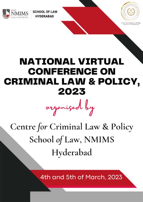 NATIONAL VIRTUAL CONFERENCE ON CRIMINAL LAW & POLICY, 2023 [04-05 MARCH ...