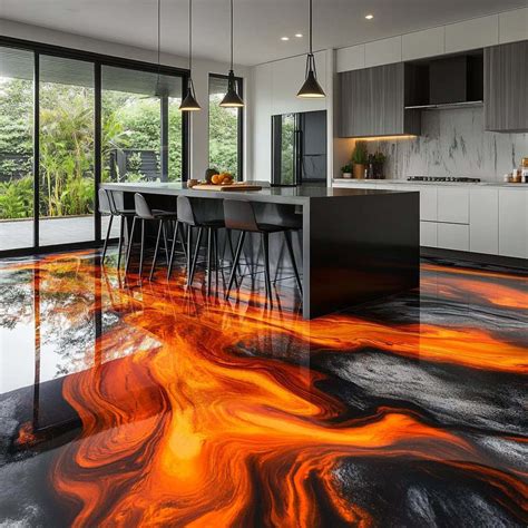 Transform Your Kitchen with 3D Epoxy Flooring