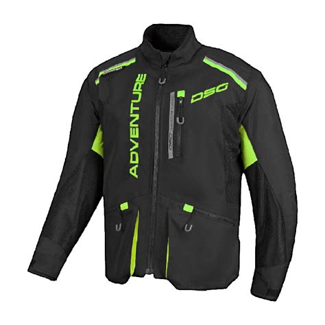 DSG ADV Riding Jacket Black Fluro Yellow– Moto Central