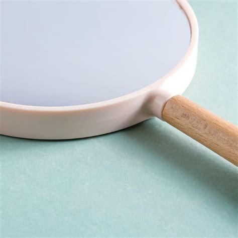 Modern Two Sided Handheld Mirror Baby Pink