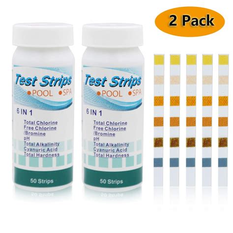 Buy CTlite Hot Tub Test Strips, 6-in-1 Pool Water Quality Spa Test ...
