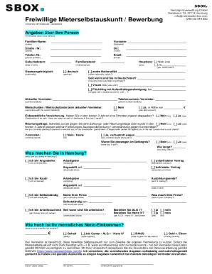 Tenant Self Disclosure Pdf - Fill Online, Printable, Fillable, Blank ...