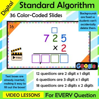 Standard Algorithm Multiplication Video 的图像结果