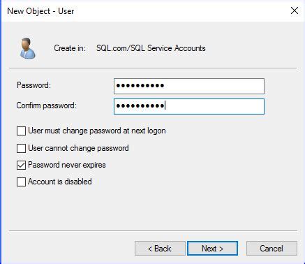 Create Domain User 的图像结果