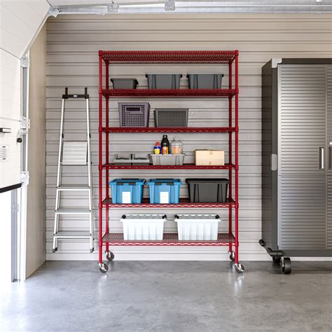 Seville Classics UltraDurable 6-Tier NSF Steel Shelving with Shelf ...