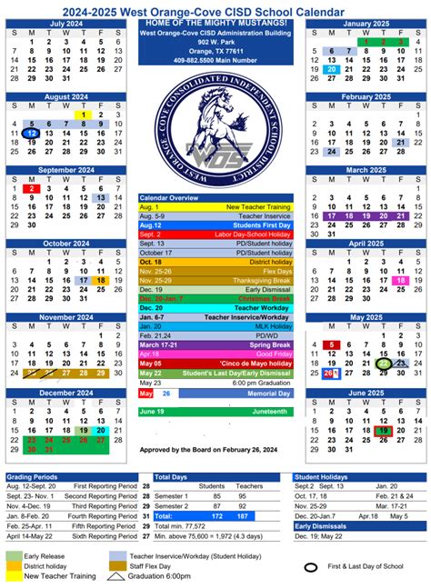Local School Districts Release 2024-25 School Calendars - Orange Worthy ...
