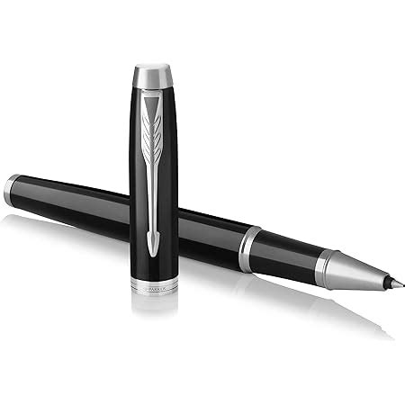Parker IM Ballpoint Pen, Black Lacquer Chrome Trim with Medium Point ...