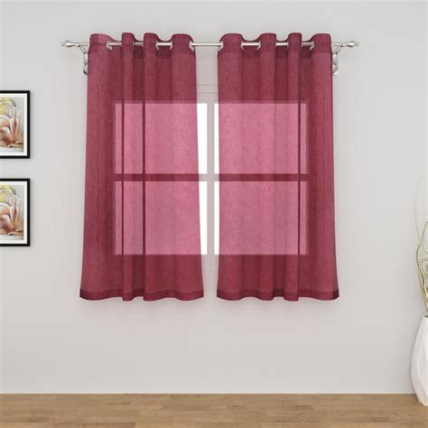 Buy Colour Connect Set of 2 Sheer Window Curtains from Home Centre at ...