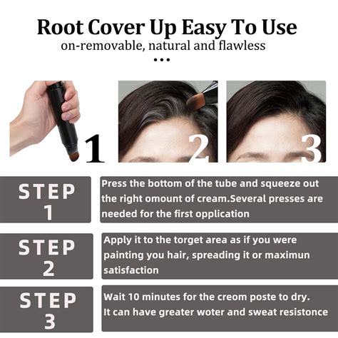 Buy Root Touch Up, Root Cover Up Dark Black, Hairline Powder Stick ...
