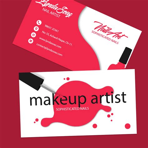 Makeup Artist Business Cards 的图像结果