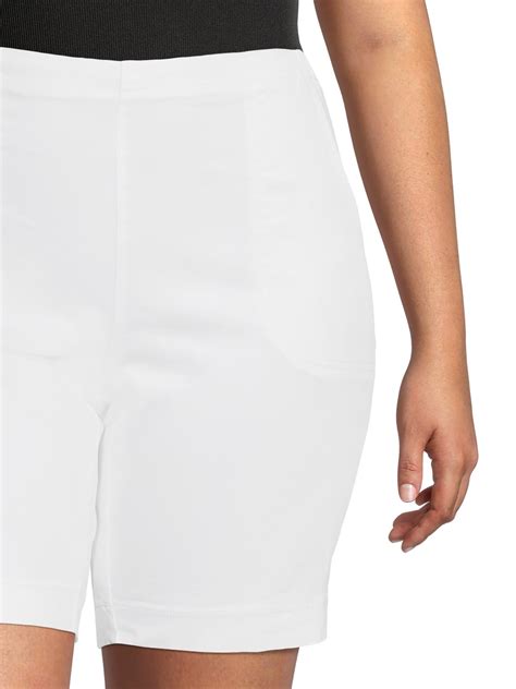 JMS Just My Size by Hanes Women's Plus Size 2 Pocket Pull-On Shorts ...