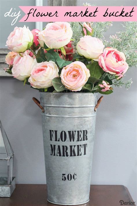 5pcs Rustic Flower Bucket 【楽天ランキング1位】