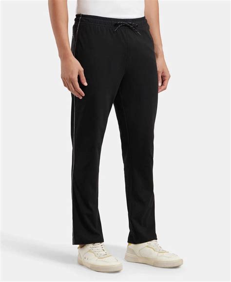 Buy Super Combed Cotton Rich Regular Fit Trackpant with Side Pockets ...
