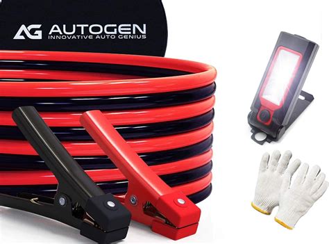 Amazon.com: AUTOGEN Heavy Duty Jumper Cables, Booster Cables 1 Gauge ...