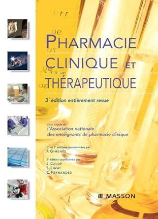 Pharmacie clinique et thérapeutique (French Edition) eBook : Gimenez ...