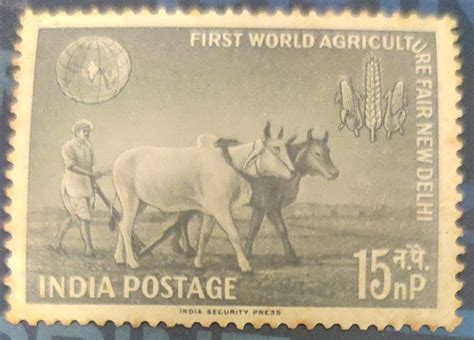 India mint-1959 World's first agriculture fair. – Bharat Exotics