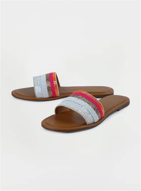 Buy Women Embellished Open-Toe Flat Sandals Online at just Rs. 899.0 ...