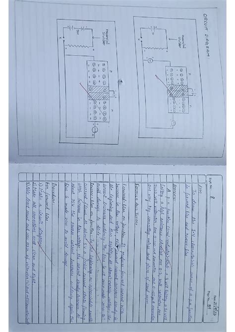 P-N Junction Diode Characteristics: Experiment No. 8 - Studocu