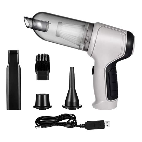 Aspiradora de Mano Portátil 3 en 1, Aspira, Sopla y Bombea, con Batería ...