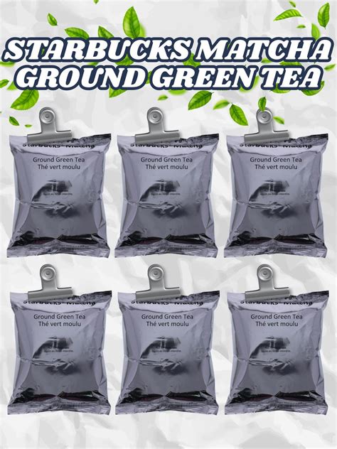 Starbucks Unsweetened Matcha Ground Green Tea Pack Variant - Etsy