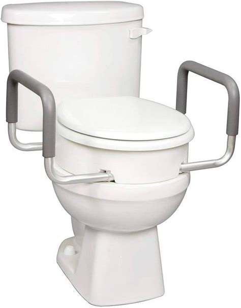 Easycare Commode Raiser with arm handle EC7060B-N Western Commode Price ...