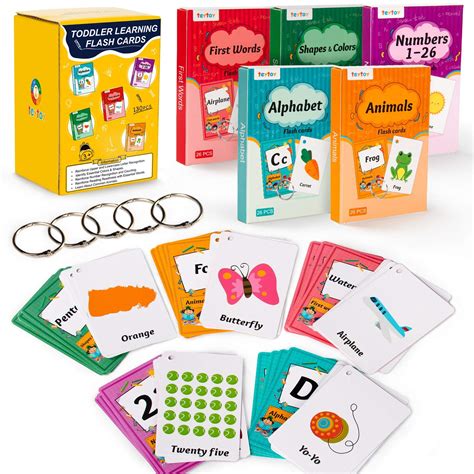 Buy teytoy Multi Flash Cards Set, Early Learning ABC Flash Cards ...