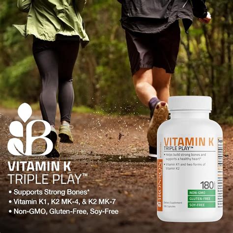 Bronson Vitamin K Triple Play (Vitamin K2 MK7 / Vitamin K2 India | Ubuy