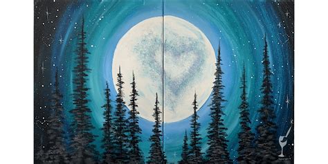 The Moon and the Pine Trees - Date Night - Paint and Sip in Austin ...