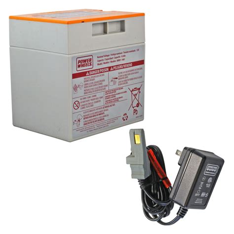 Power Wheels 12V Orange Top Battery with Charger - Free Shipping | Battery Mart