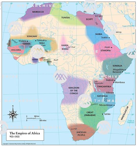 Map Of Africa's Kingdoms And Empires
