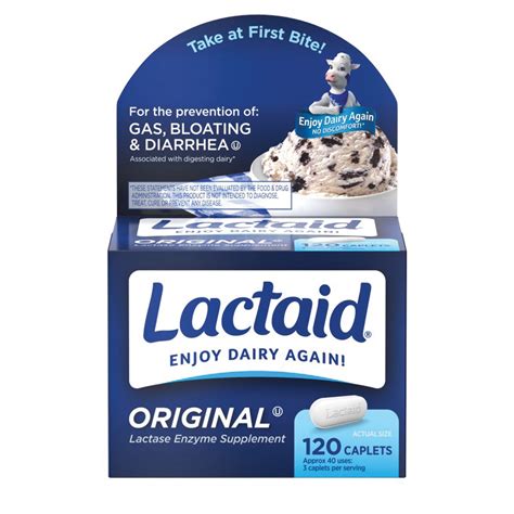 Lactaid Original Strength Lactose Intolerance Caplets - Shop Digestion & nausea at H-E-B
