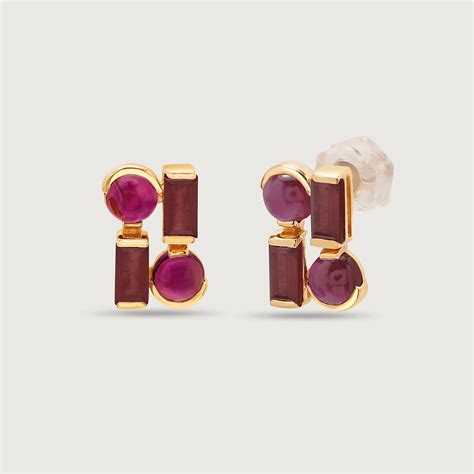 Cherry Chalice 14KT Ruby Stud Earrings