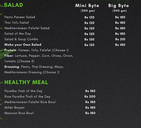 Menu of Healthy Genie, Wakad, Pune