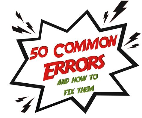 Image result for Common Program Errors