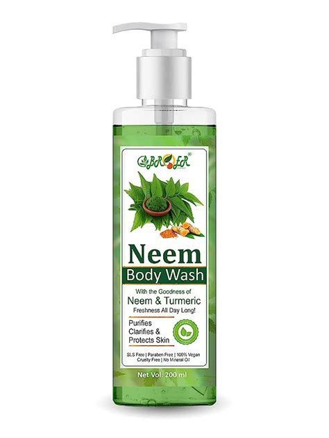 Buy BROER Anti-Bacterial Neem Body Wash 200ml - Enriched with Neem and ...