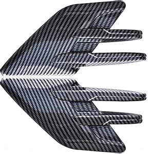 MIZZEO Fender Scoop Car Side Vent (FLS Carbon Design) Universal Air ...