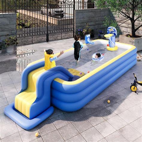 Inflatable Swimming Pool with Water Slide, Inflatable Slide Water Pool ...