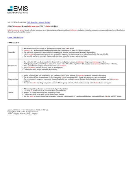 Image result for SWOT Analysis in Insurance