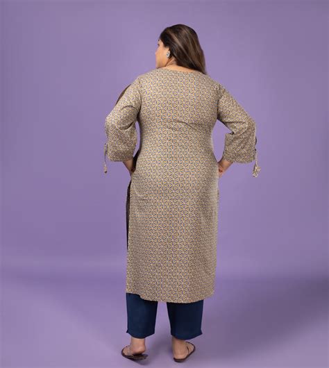 Sizeupp | Plus Size Kurta For Women | XL - 7XL | 100% Cotton | Print