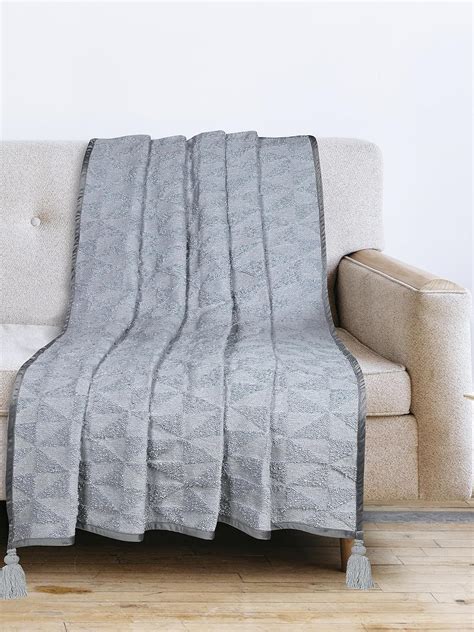 SARAL Home Soft Meri Sofa Throw Grey-(140x210 cm) : Amazon.in: Home ...