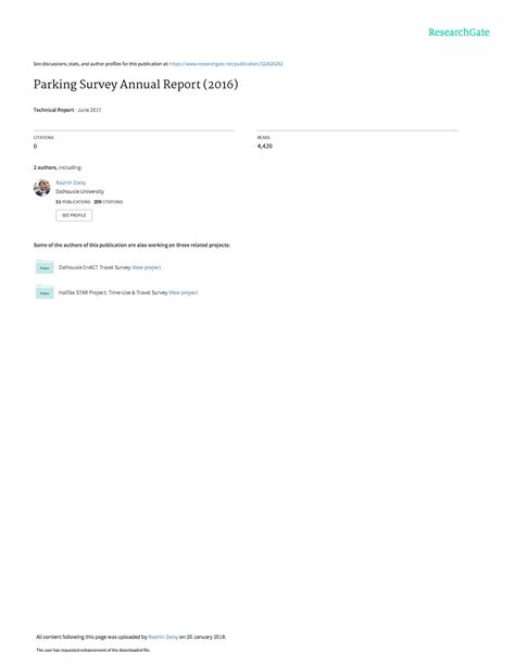 Megenbirand Daisy 2016 Parking Survey Report - See discussions, stats ...