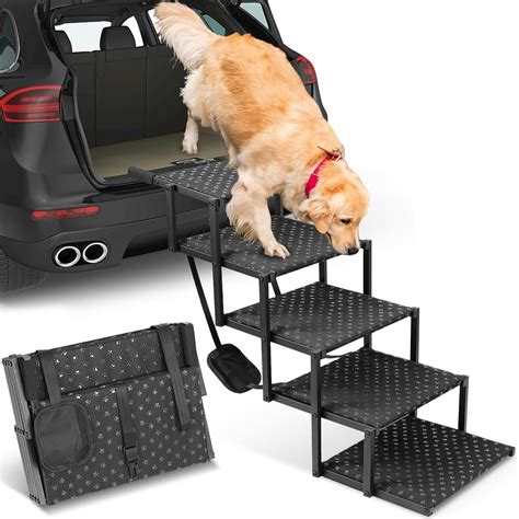 Amazon.com : Niubya Dog Ramps for Cars, Portable Folding Dog Stairs for ...