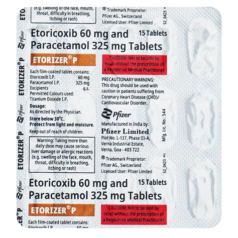 Etorizer P Tablet | Uses, Side Effects, Price | Apollo Pharmacy