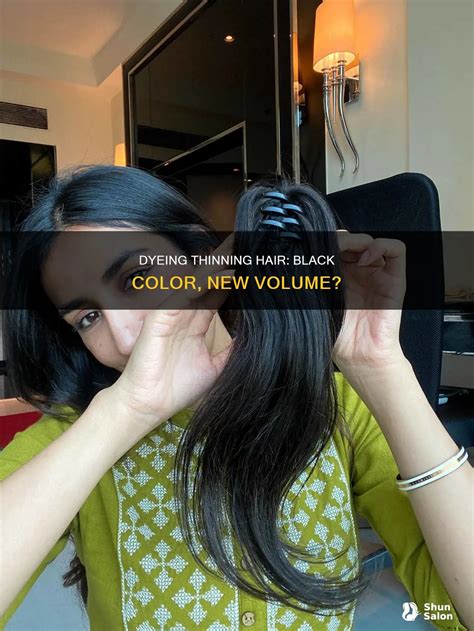 Dyeing Thinning Hair: Black Color, New Volume? | ShunSalon